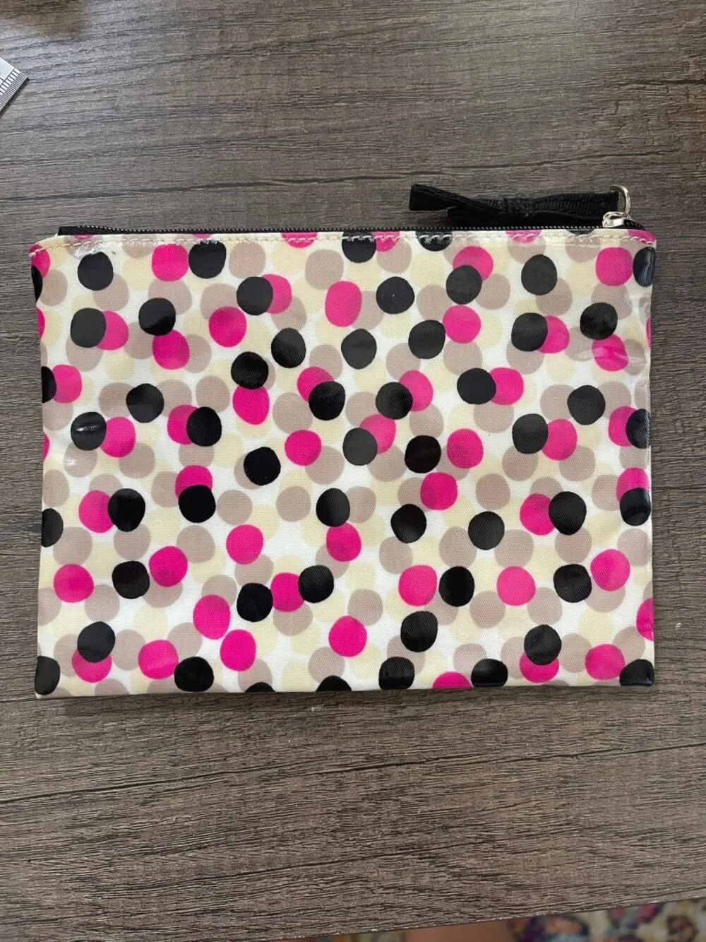 Kate Spade New York Coated Canvas Polka Dot Zip Pouch